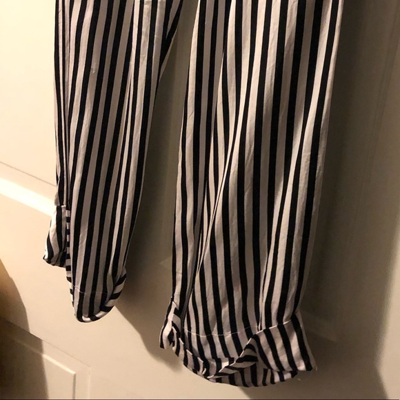 The Kooples Voile Rouge Striped Drawstring Pants - Picture 6 of 8